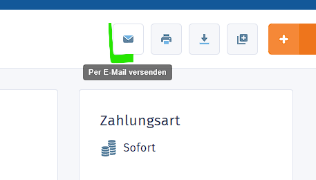 Rechnung per Email versenden WISO MeinBüro WEB